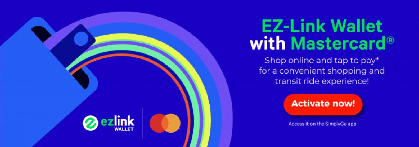 Steps to activate EZ‑Link Wallet with Mastercard