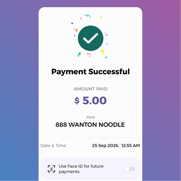 SimplyGo app Scan SGQR step 6